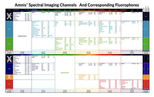 AMNIS Channels and Fluors