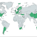 International Council of Affiliate Members Map